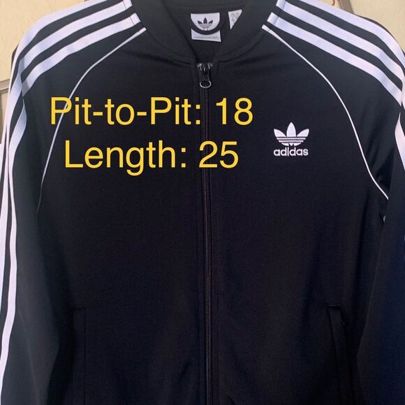 Adidas Youth Track Zip-Up Jacket With Contrast Details Size Large - Picture 9 of 9